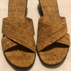 Italian Shoemakers cork slide Sz 8